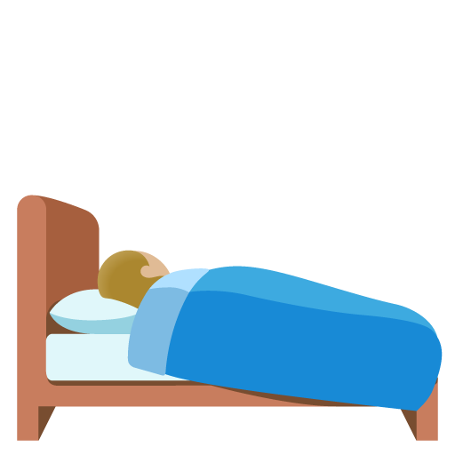 Person in Bed: Medium-Light Skin Tone