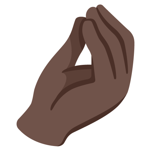 Pinched Fingers: Dark Skin Tone