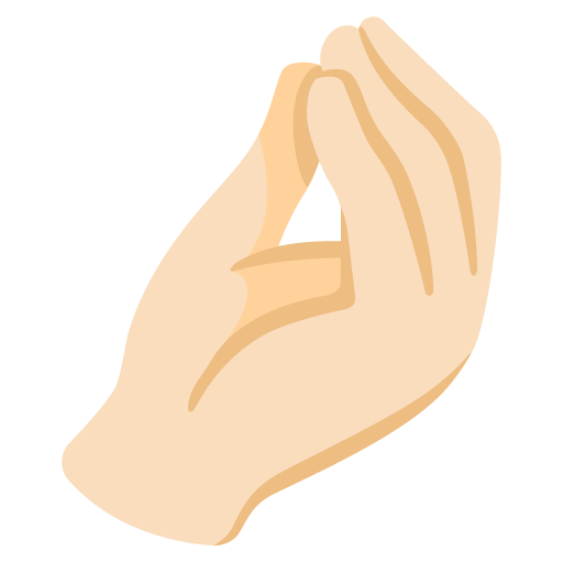 Pinched Fingers: Light Skin Tone