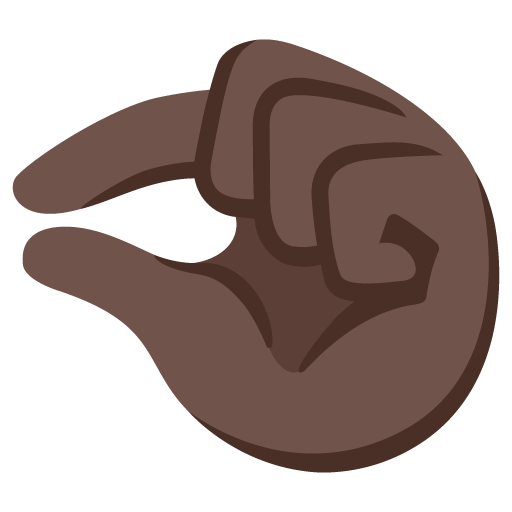Pinching Hand: Dark Skin Tone