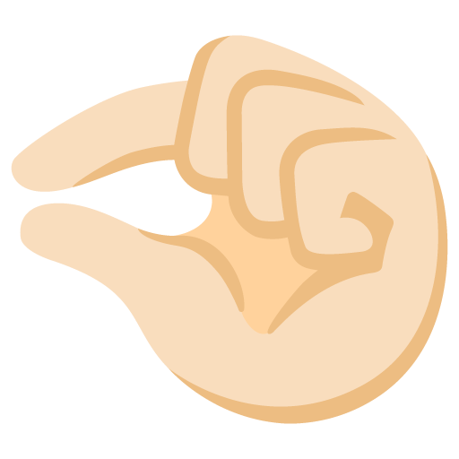 Pinching Hand: Light Skin Tone