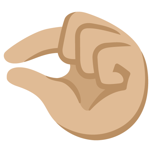 Pinching Hand: Medium-Light Skin Tone