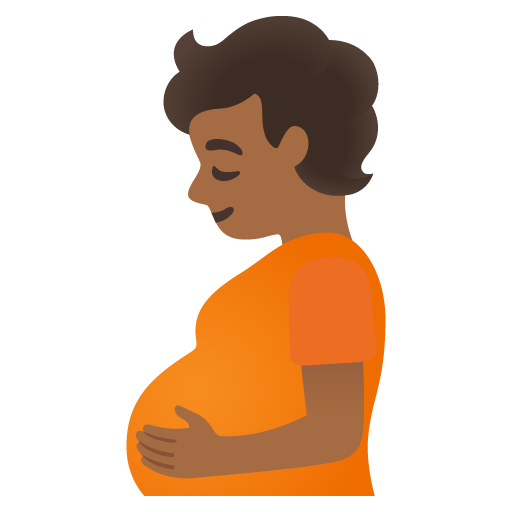 Pregnant Person: Medium-Dark Skin Tone