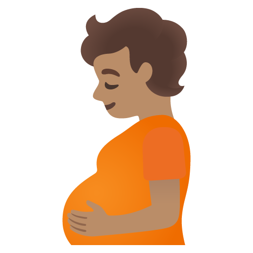 Pregnant Person: Medium Skin Tone