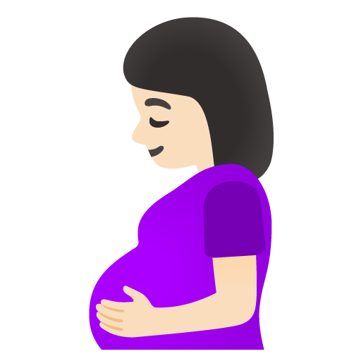 Pregnant Woman: Light Skin Tone