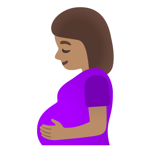 Pregnant Woman: Medium Skin Tone