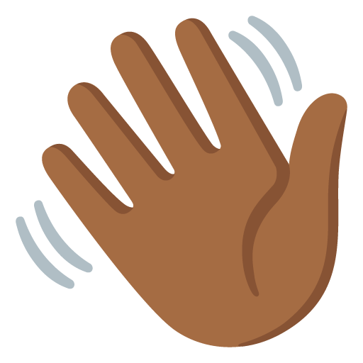 Waving Hand: Medium-Dark Skin Tone