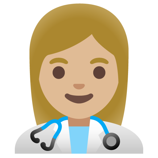 Woman Health Worker: Medium-Light Skin Tone