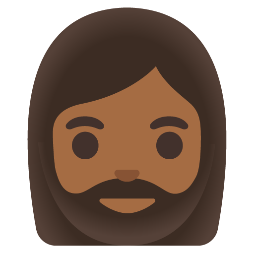 Woman: Medium-Dark Skin Tone, Beard