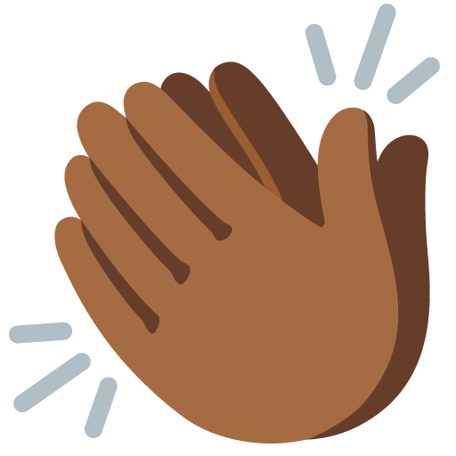Clapping Hands: Medium-Dark Skin Tone