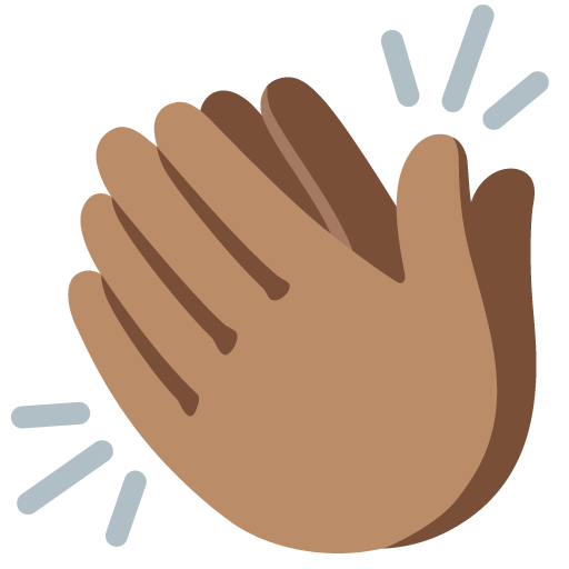 Clapping Hands: Medium Skin Tone