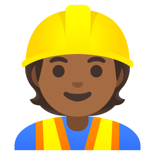 Construction Worker: Medium-Dark Skin Tone