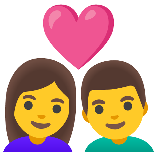Couple with Heart: Woman, Man