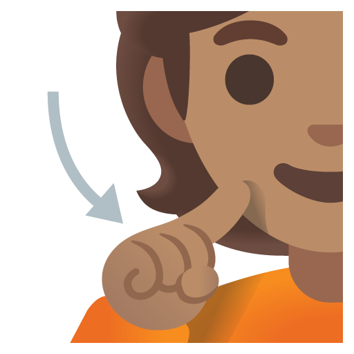 Deaf Person: Medium Skin Tone