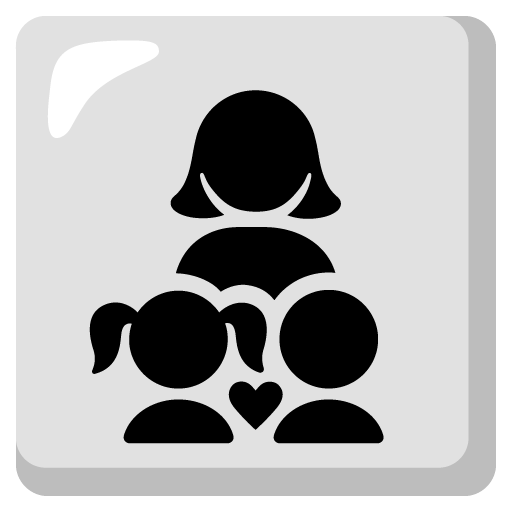 Family: Woman, Girl, Boy