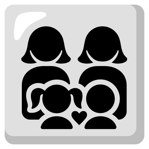 Family: Woman, Woman, Girl, Boy