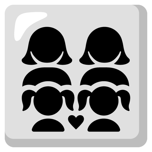 Family: Woman, Woman, Girl, Girl