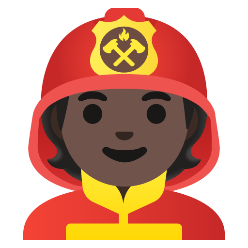 Firefighter: Dark Skin Tone