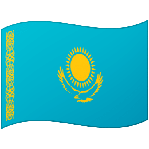 Flag: Kazakhstan