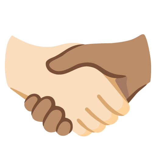 Handshake: Light Skin Tone, Medium Skin Tone