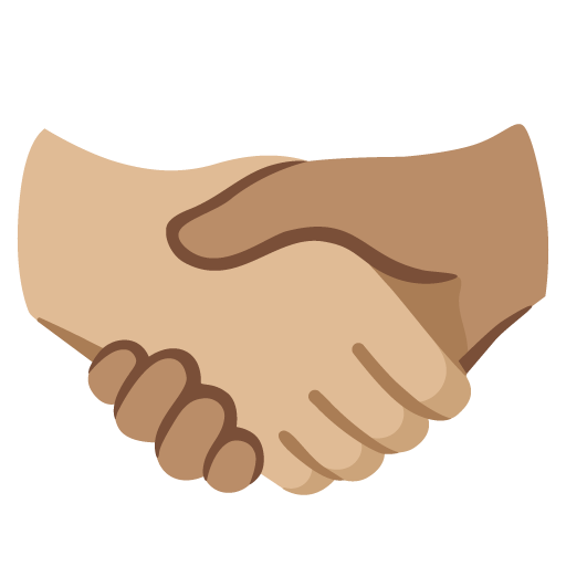 Handshake: Medium-Light Skin Tone, Medium Skin Tone