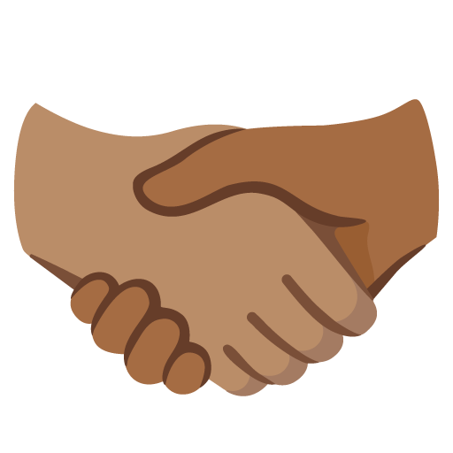 Handshake: Medium Skin Tone, Medium-Dark Skin Tone