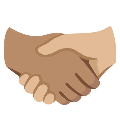 Handshake: Medium Skin Tone, Medium-Light Skin Tone