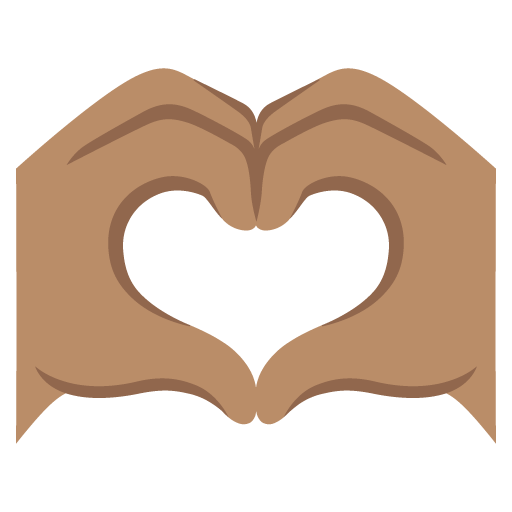 Heart Hands: Medium Skin Tone