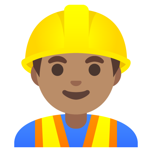 Man Construction Worker: Medium Skin Tone