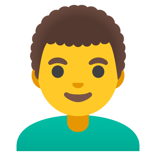 Man: Curly Hair