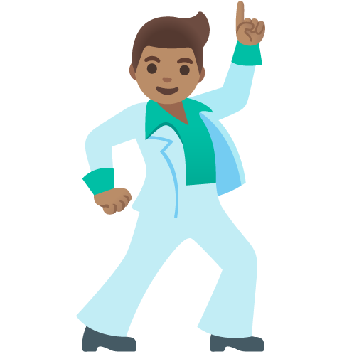 Man Dancing: Medium Skin Tone
