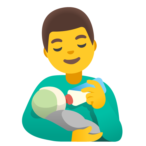 Man Feeding Baby