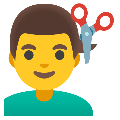 Man Getting Haircut