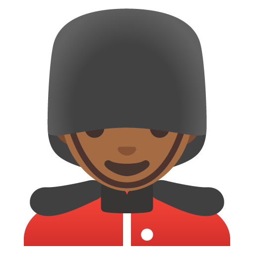 Man Guard: Medium-Dark Skin Tone
