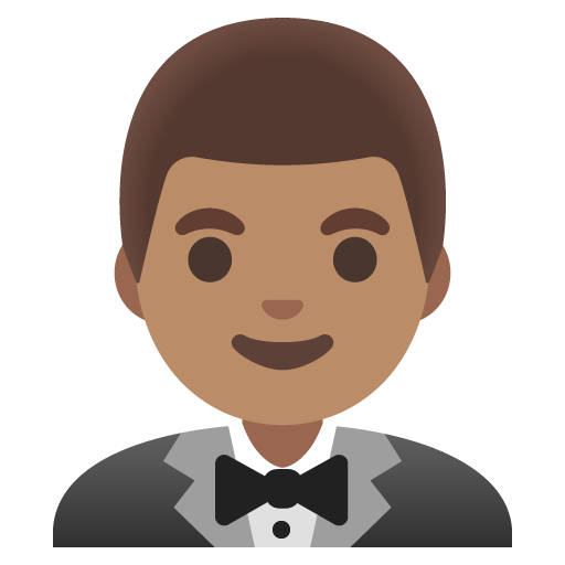 Man in Tuxedo: Medium Skin Tone