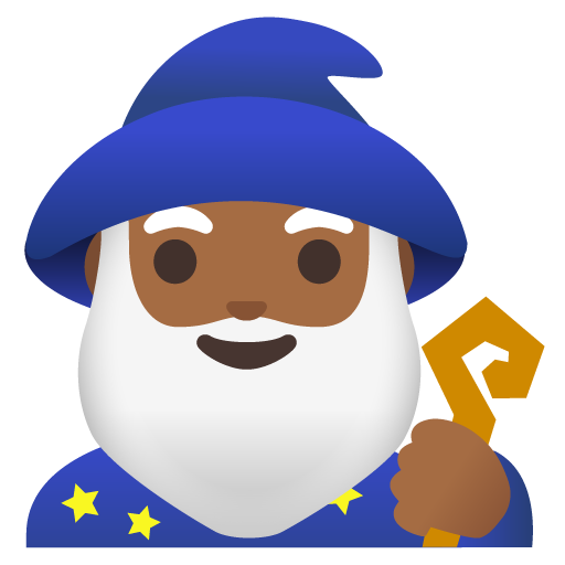 Man Mage: Medium-Dark Skin Tone