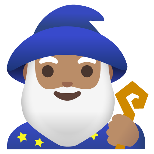 Man Mage: Medium Skin Tone