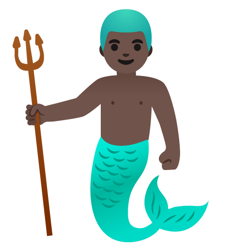 Merman: Dark Skin Tone
