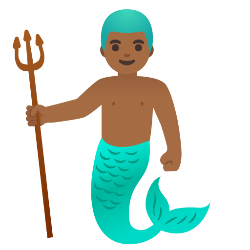 Merman: Medium-Dark Skin Tone