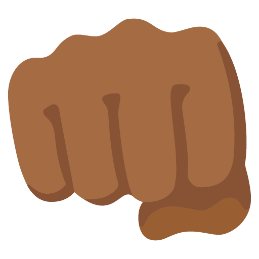 Oncoming Fist: Medium-Dark Skin Tone