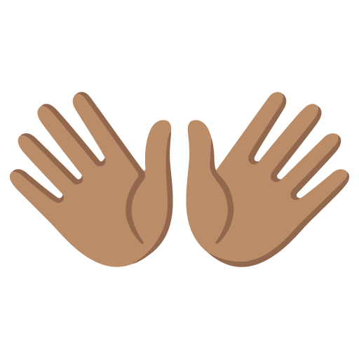 Open Hands: Medium Skin Tone