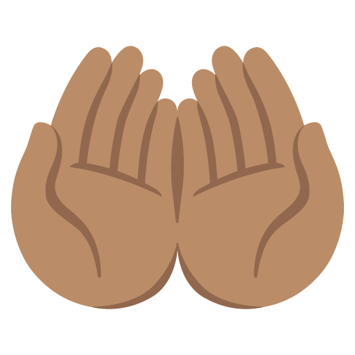 Palms Up Together: Medium Skin Tone