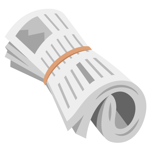 Rolled-Up Newspaper