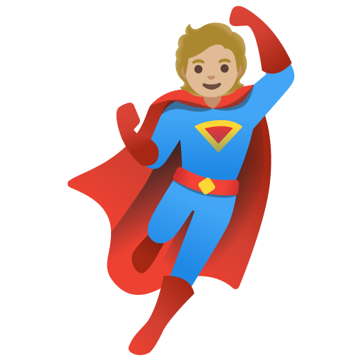 Superhero: Medium-Light Skin Tone