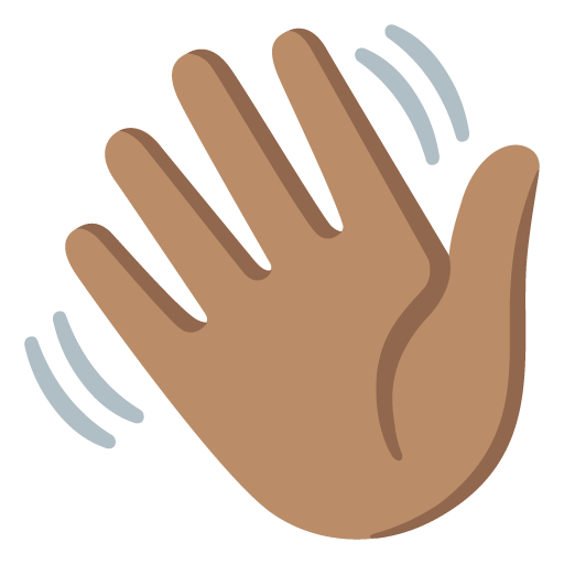 Waving Hand: Medium Skin Tone