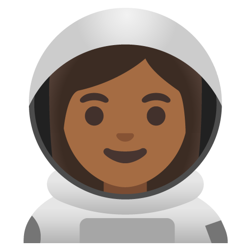 Woman Astronaut: Medium-Dark Skin Tone