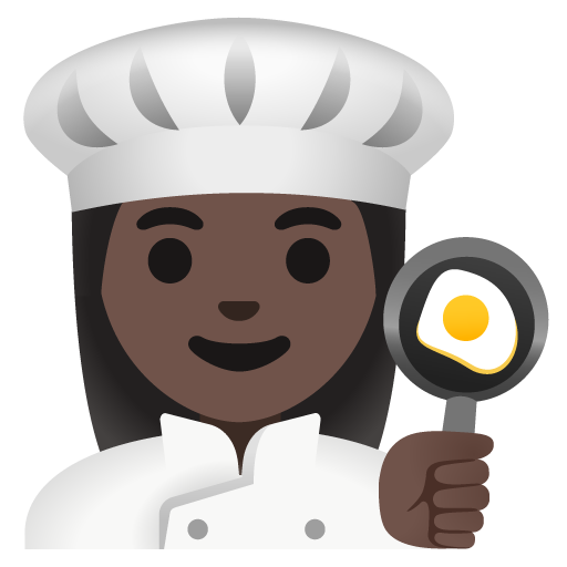 Woman Cook: Dark Skin Tone