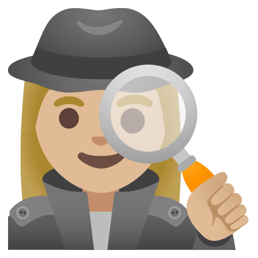 Woman Detective: Medium-Light Skin Tone