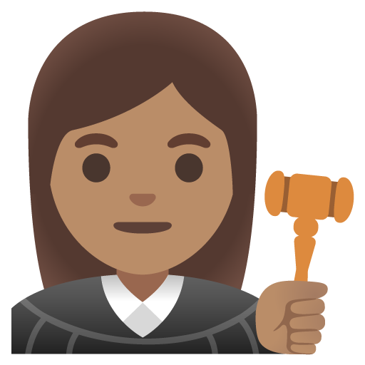 Woman Judge: Medium Skin Tone