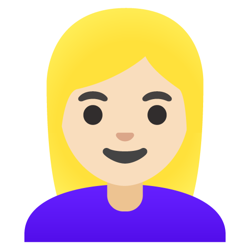 Woman: Light Skin Tone, Blond Hair